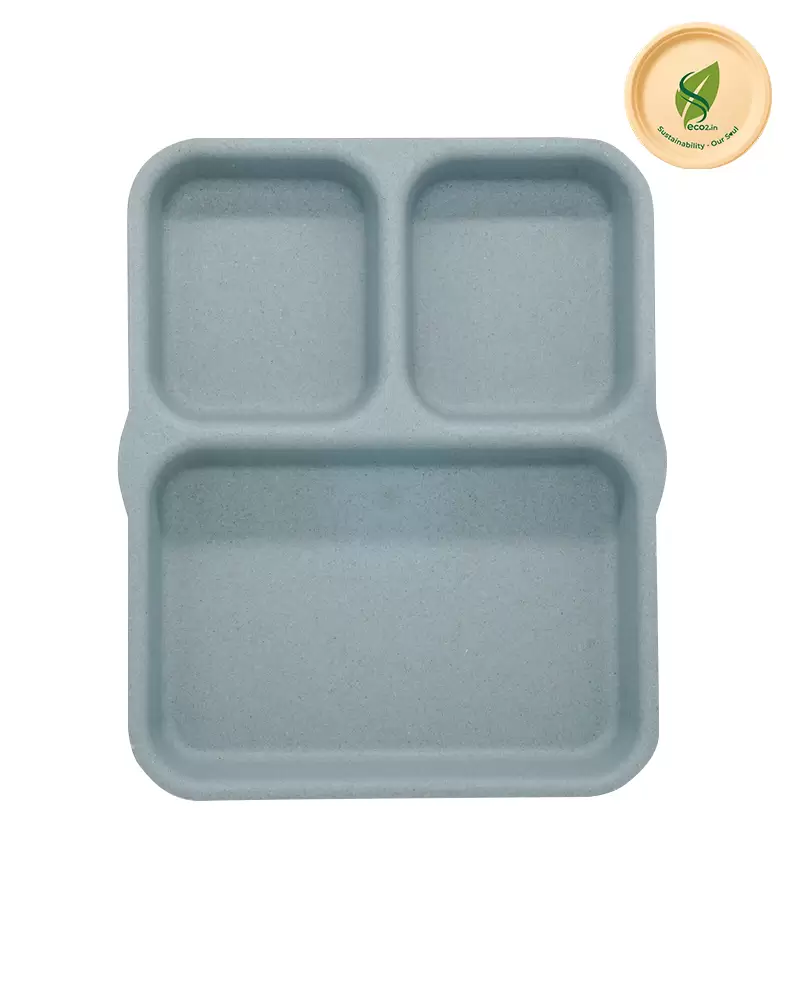 Eco Kids 3 Partition Plate - Angle 1