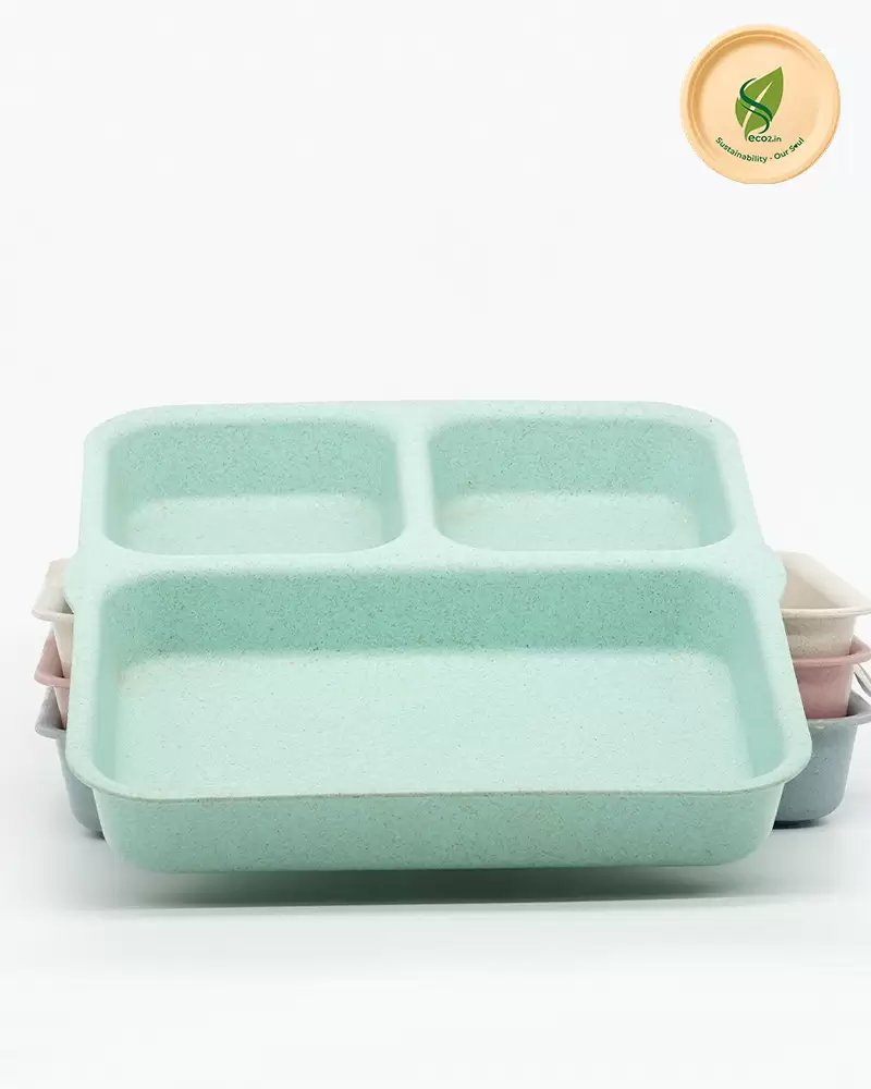 Eco Kids 3 Partition Plate - Angle 3