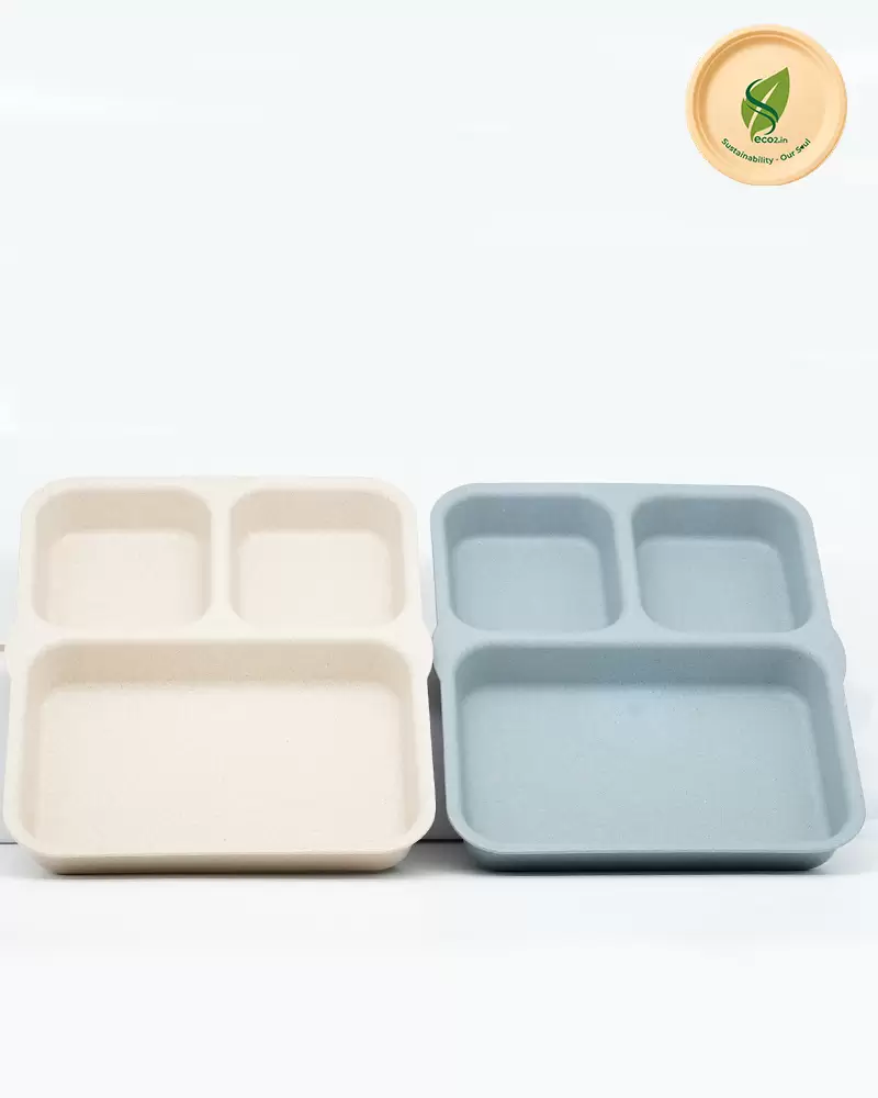Eco Kids 3 Partition Plate - Angle 4