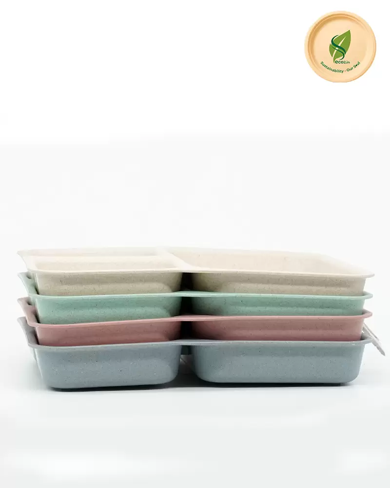 Eco Kids 3 Partition Plate - Angle 6