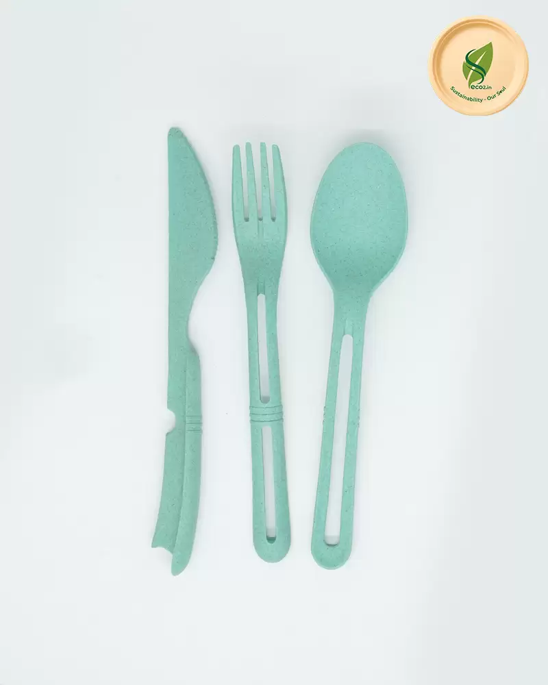 Eco Small Cutlery Set - Angle 3