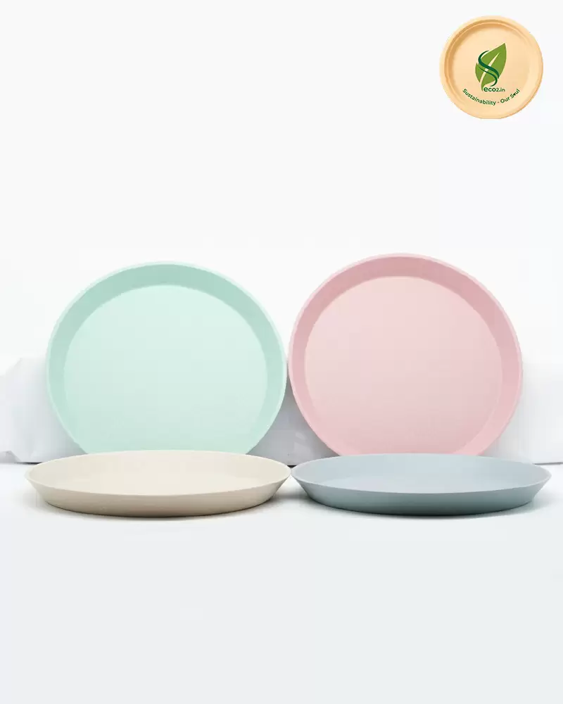 Eco Kids Round Plate - Angle 2