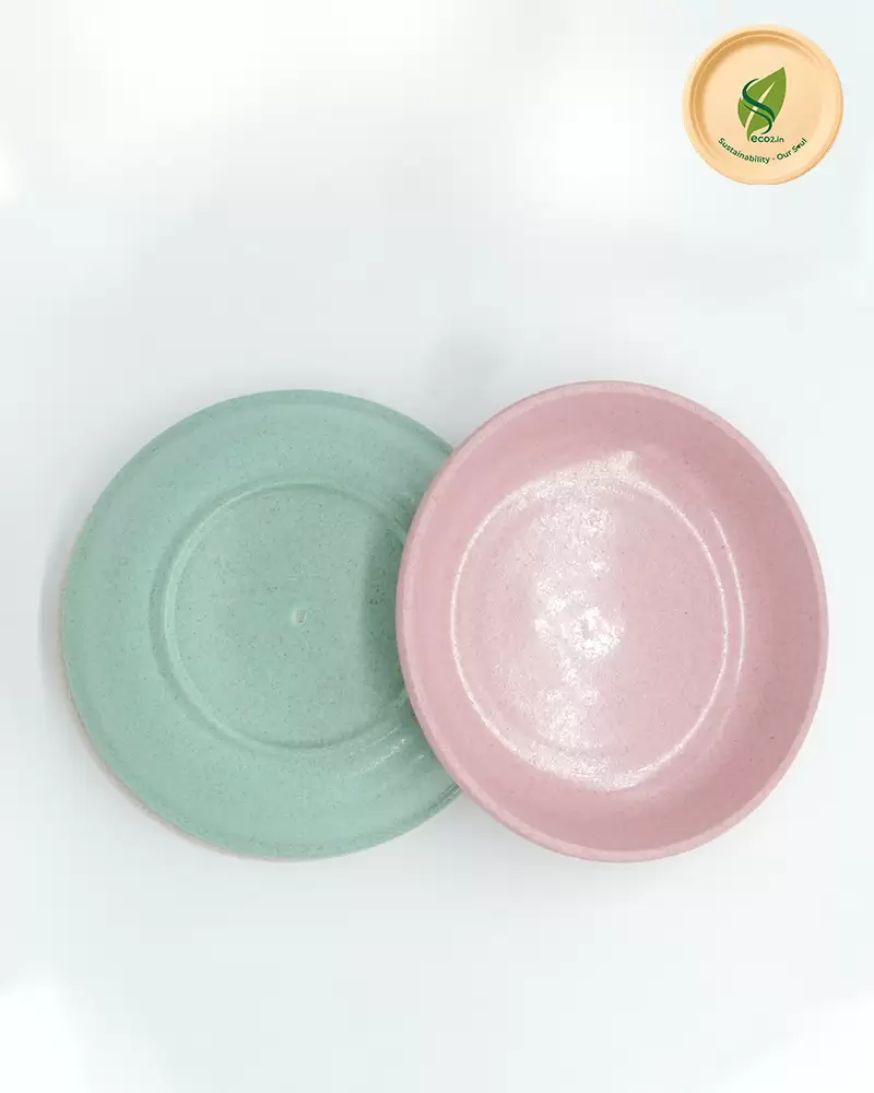 Eco Round Snack Plate - Angle 1