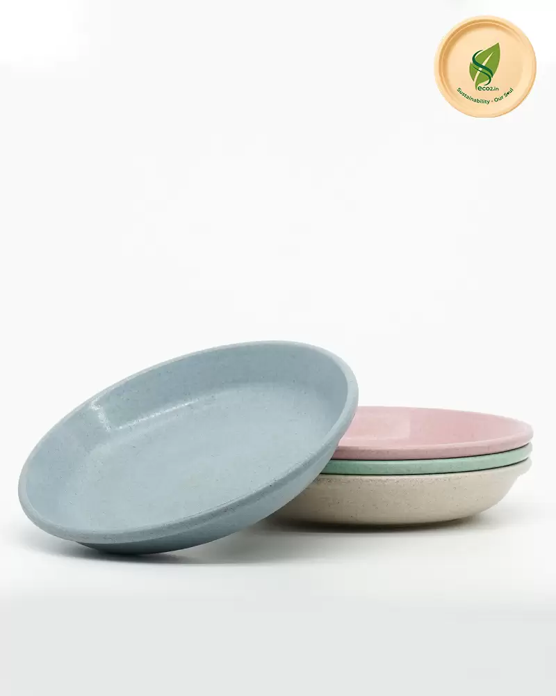 Eco Round Snack Plate - Angle 2