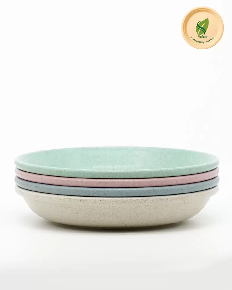 Eco Round Snack Plate - Angle 3
