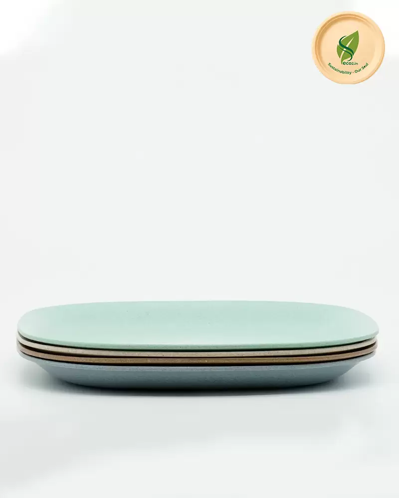 Eco Square Meal Plate Small - Angle 3