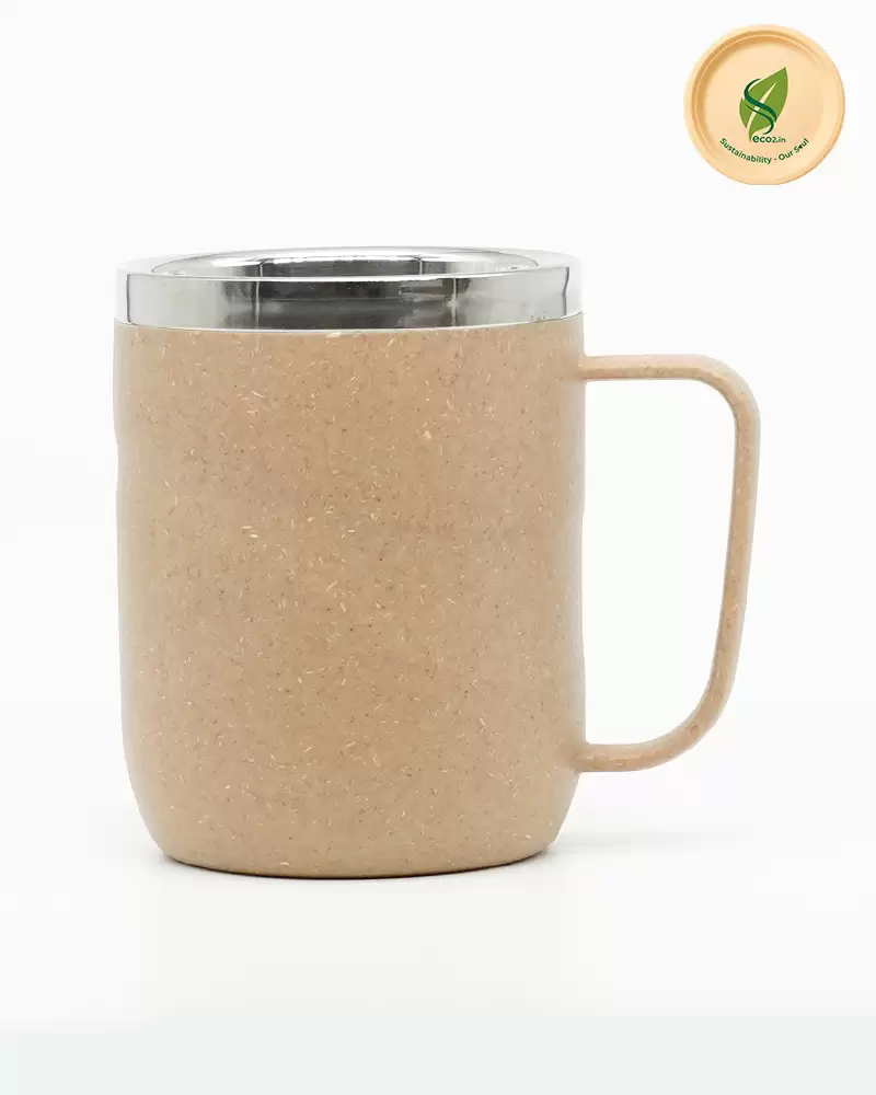 Eco Waves Steel Mug-Large - Angle 1