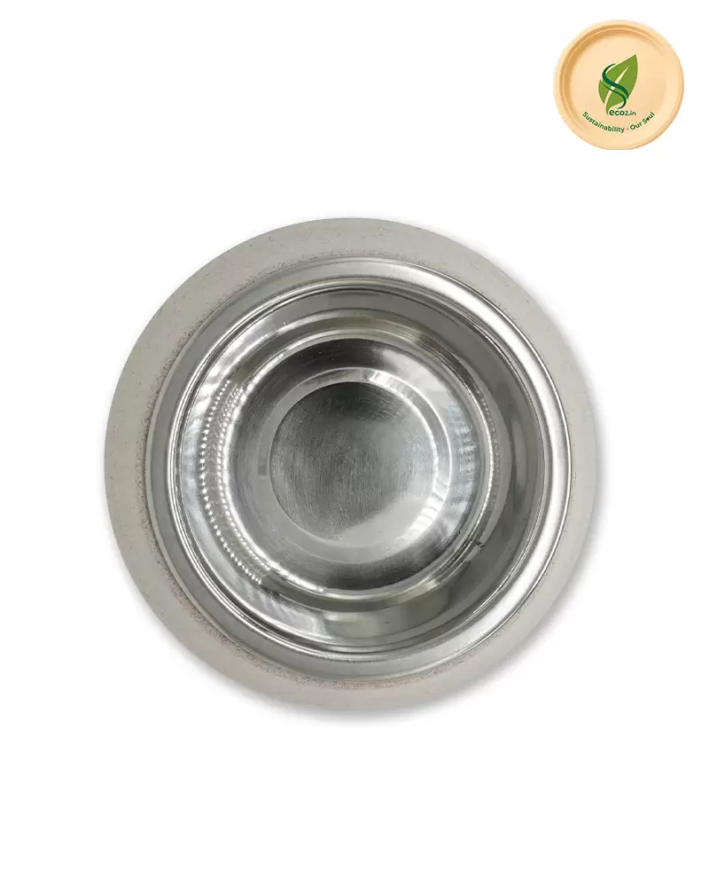 Eco Anti Skid Steel Pet Bowl - Angle 1